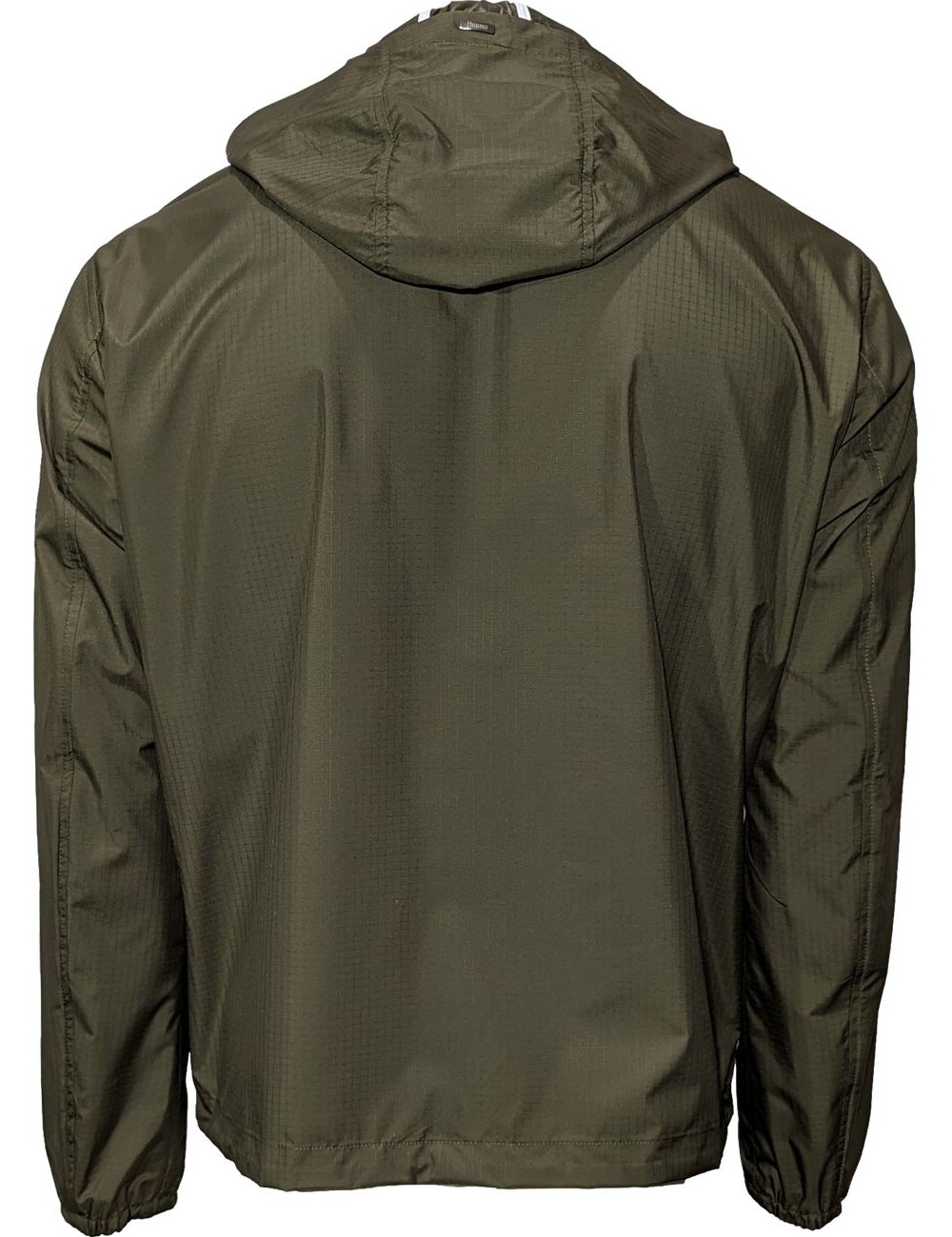 Herno Globe cazadora cortavientos verde con capucha desmontable