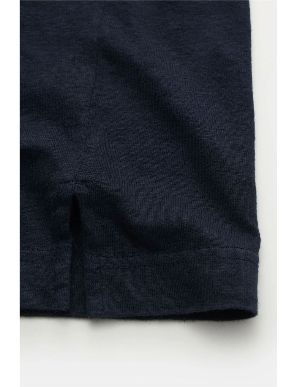 Polo manga corta lino Filippo de Laurenttis azul indigo | Ego Madrid