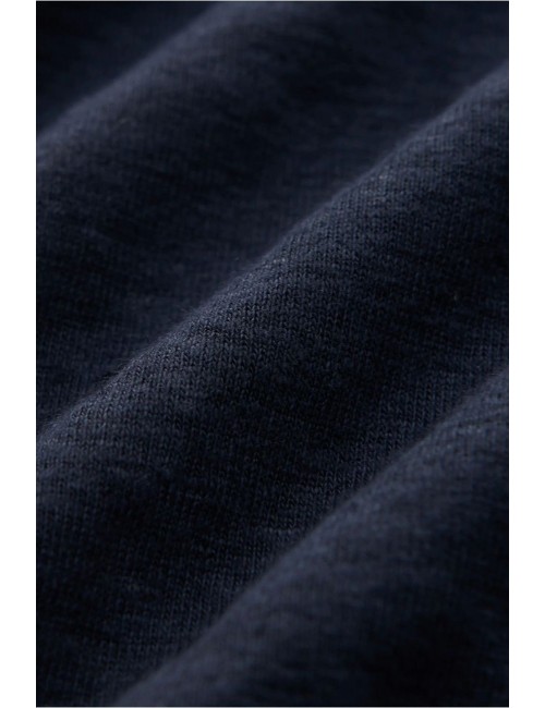 Polo manga corta lino Filippo de Laurenttis azul indigo | Ego Madrid