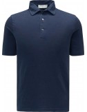 Filippo de Laurentiis polo Jerlin manga corta lino azul índigo