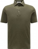 Filippo de Laurentiis polo Jerlin manga corta lino verde militar