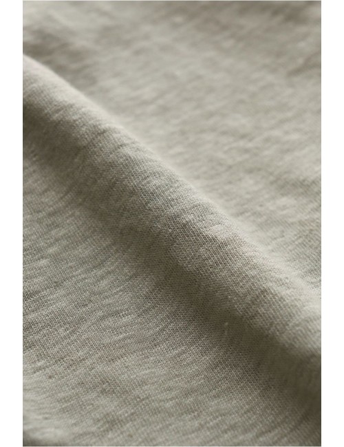 Polo manga corta lino Filippo de Laurenttis gris | Ego Madrid