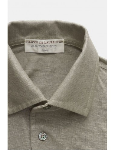 Polo manga corta lino Filippo de Laurenttis gris | Ego Madrid 2