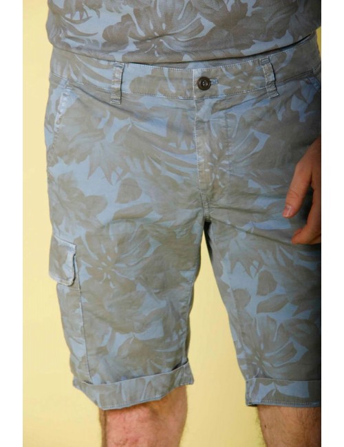 Ego Madrid | Mason's bermuda estmapado Hawai cargo raso stretch azul