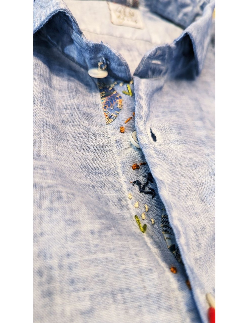 BoB camisa azul con bordados | Ego Madrid