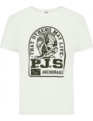 Parajumpers Camiseta negra modelo nate logo PJS en pecho | Ego Madrid