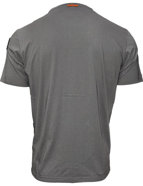 Parajumpers Camiseta Joel gris logo PJS en pecho |Ego Madrid oficial
