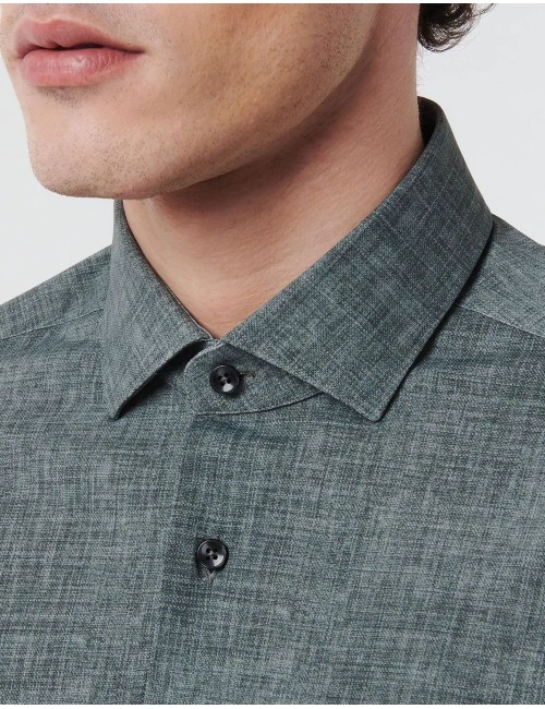 Camisa active estampado texturizado verde Xacus | Ego Madrid oficial