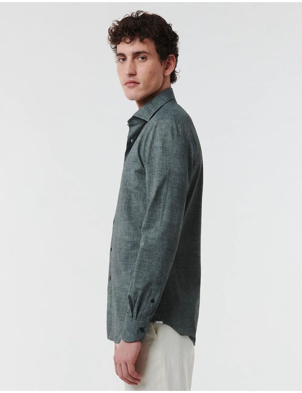 Camisa active estampado texturizado verde Xacus | Ego Madrid oficial
