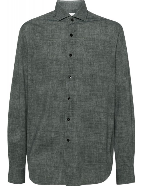Camisa active estampado texturizado verde Xacus | Ego Madrid oficial