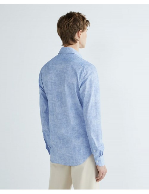 Camisa active  texturizado azul cielo Xacus | Ego Madrid oficial