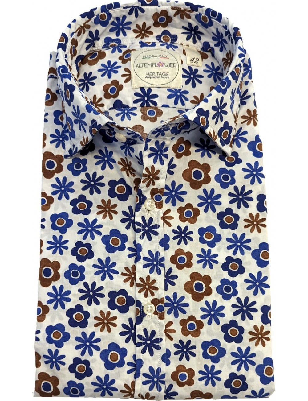Camisa blanca Altemflower estampado floral | Ego Madrid