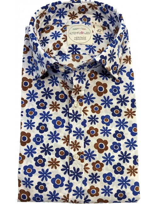 Camisa blanca Altemflower estampado floral | Ego Madrid