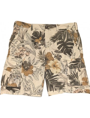 40Weft Bermudas Spy estampado floral fondo beige