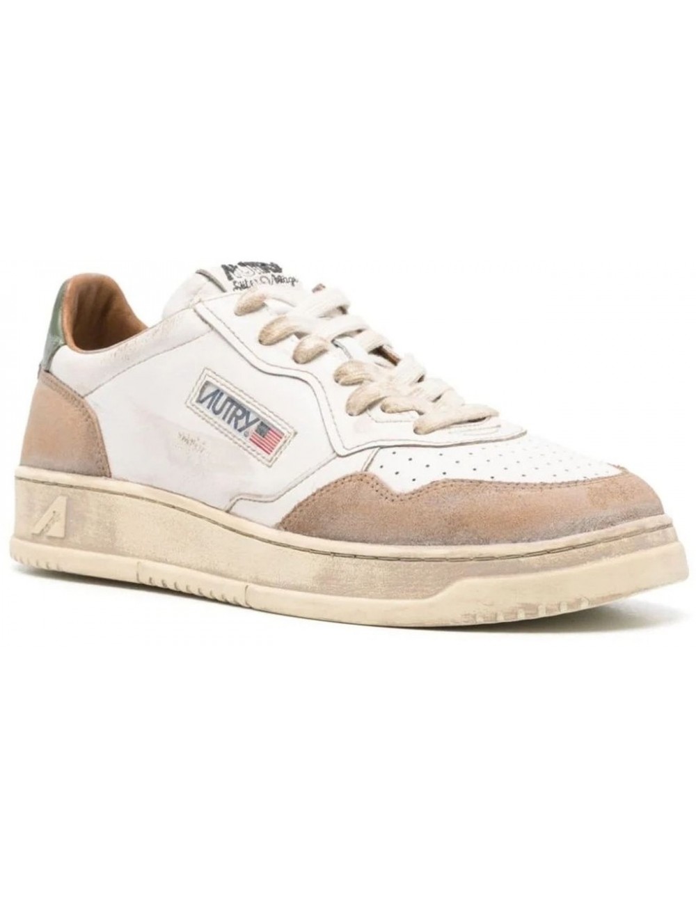 AUTRY Super Vintage LS03  blanco beige verde | Ego Madrid oficial