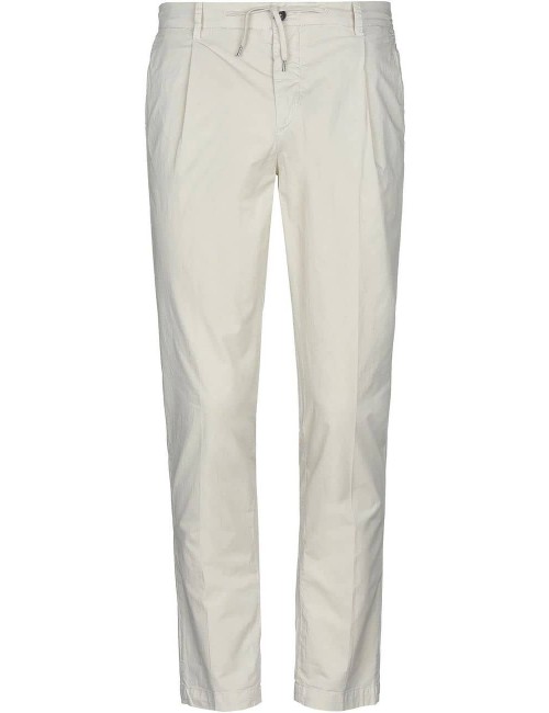 PANTALÓN DE CORDÓN AJUSTABLE MARFIL