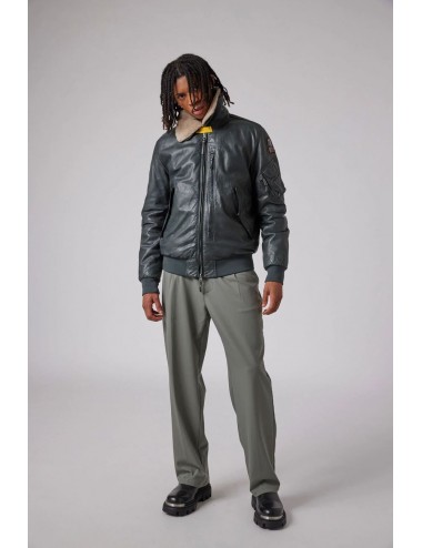 Parajumpers Bomber en piel gris Josh Leather | Ego Madrid 2