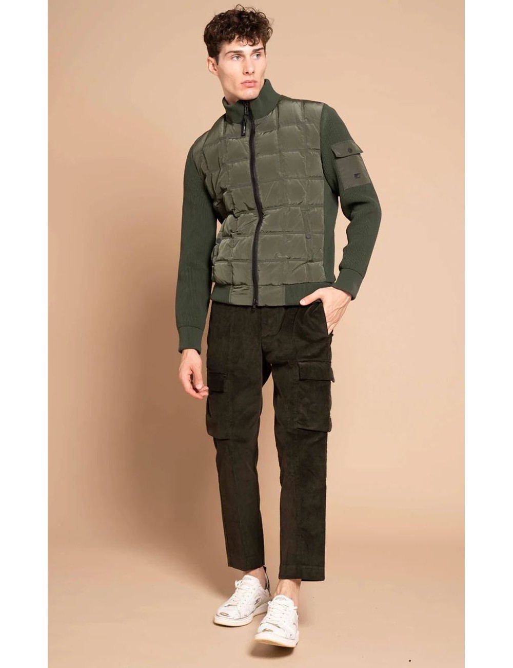 PMDS Cazadora plumas Amit verde militar | Ego Madrid