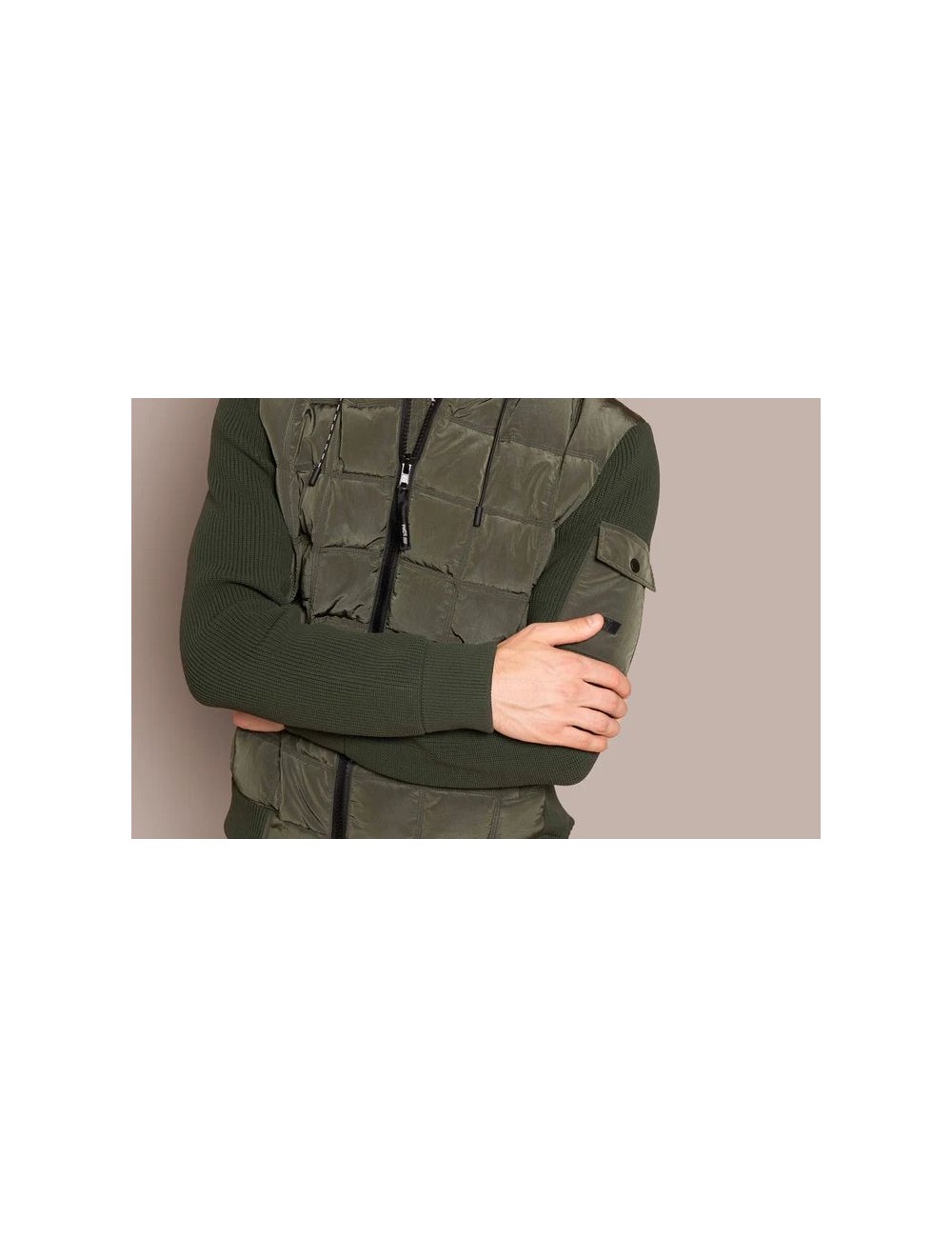 PMDS Cazadora plumas Amit verde militar | Ego Madrid