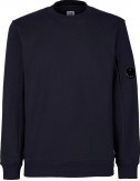 C.P. Company sudadera diagonal raised cuello redondo azul marino