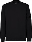 C.P. Company sudadera diagonal raised cuello redondo negra