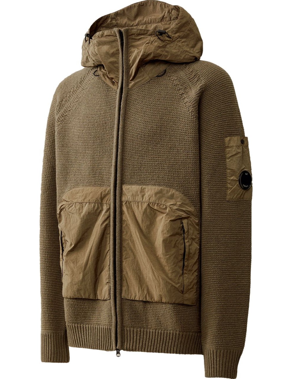 C.P. Company Lambswool Mixed Hooded Full Zip Knit | Ego Madrid oficial