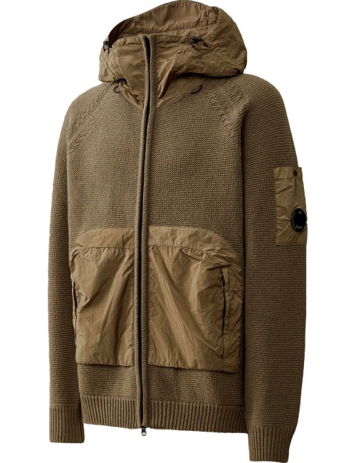 C.P. Company Lambswool Mixed Hooded Full Zip Knit | Ego Madrid oficial