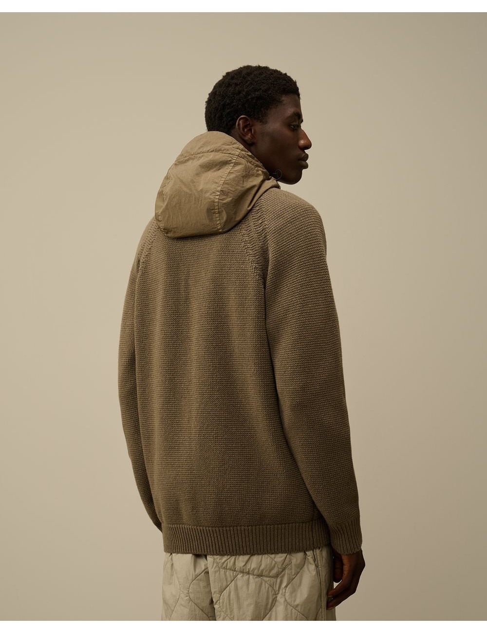 C.P. Company Lambswool Mixed Hooded Full Zip Knit | Ego Madrid oficial