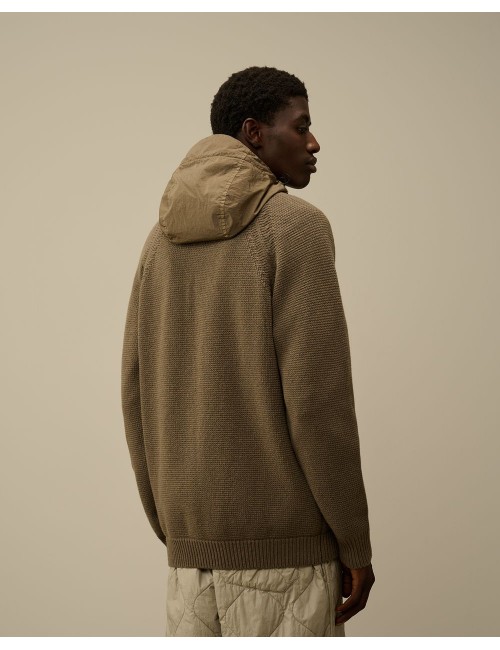 C.P. Company Lambswool Mixed Hooded Full Zip Knit | Ego Madrid oficial