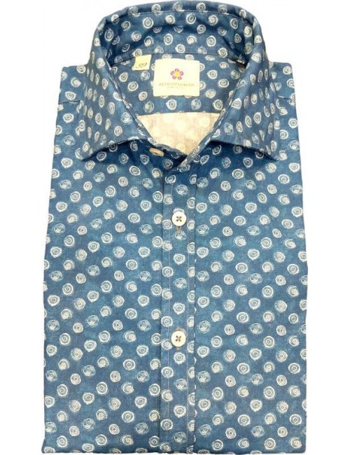 Camisa hombre estampada azules| Ego Madrid