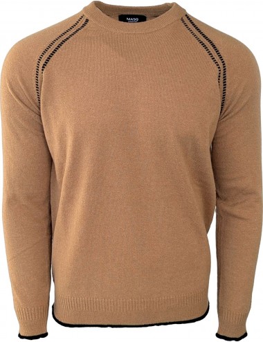 MASQ jersey  beige cuello redondo | Ego Madrid