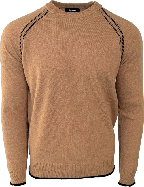 MASQ jersey  beige cuello redondo | Ego Madrid