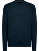 RRD jersey cuello redondo chenilla aterciopelada técnica azul marino