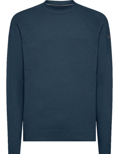 Ego Madrid  oficial | RRD jersey terciopelo cuello redondo azul plomo