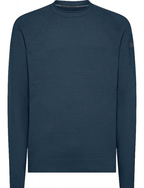 Ego Madrid  oficial | RRD jersey terciopelo cuello redondo azul plomo