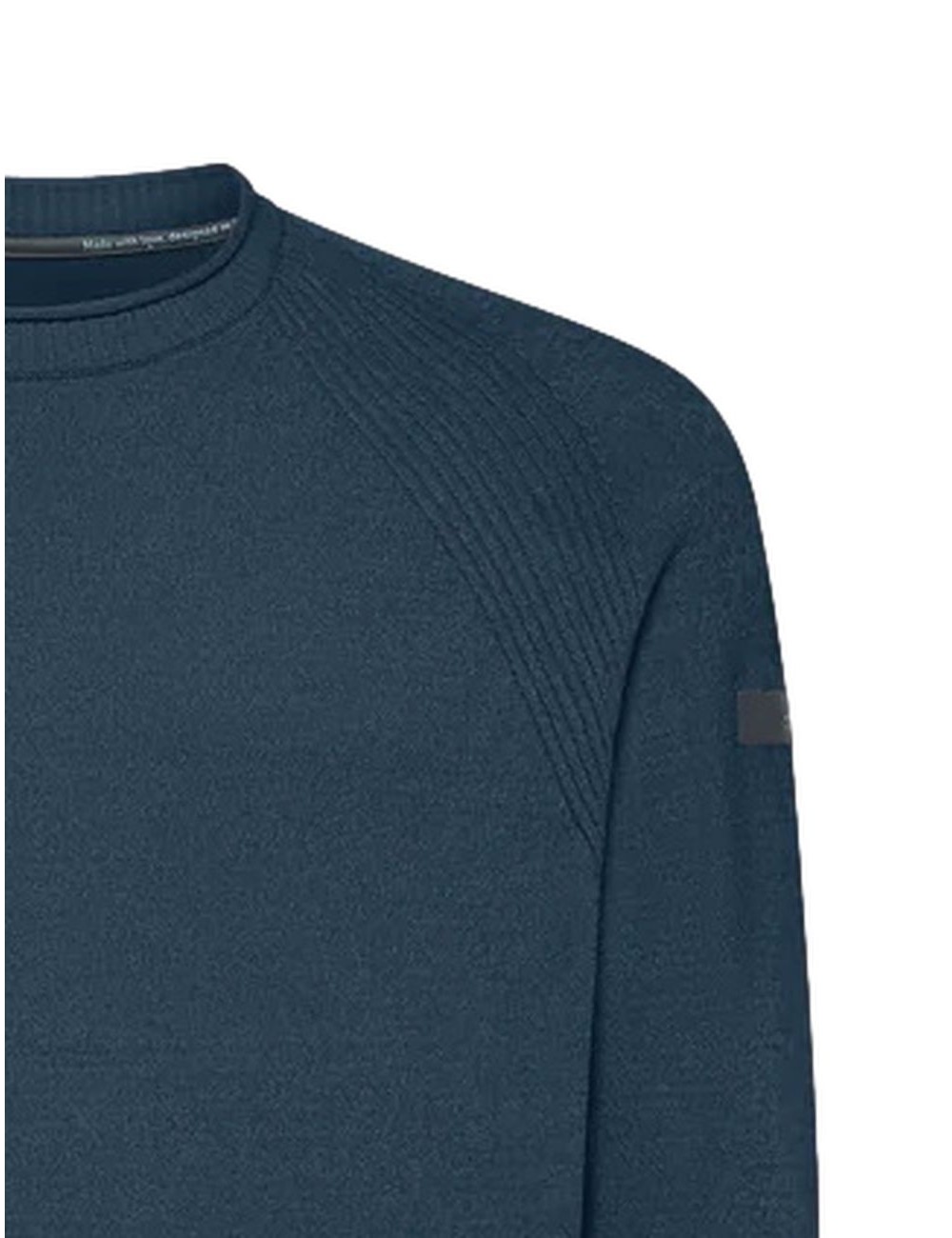 Ego Madrid  oficial | RRD jersey terciopelo cuello redondo azul plomo