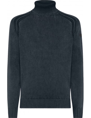 RRD jersey algodón cuello alto azul | RRD