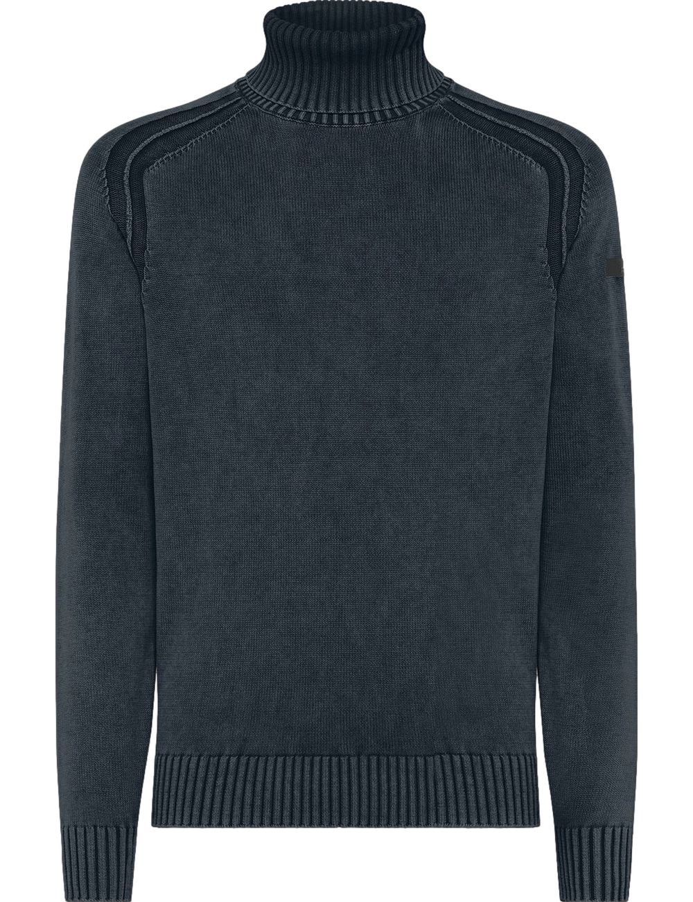 RRD jersey algodón cuello alto azul | RRD