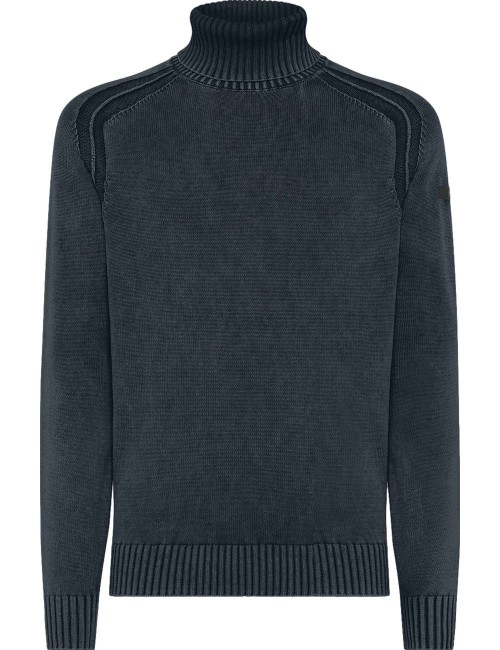RRD jersey algodón cuello alto azul | RRD