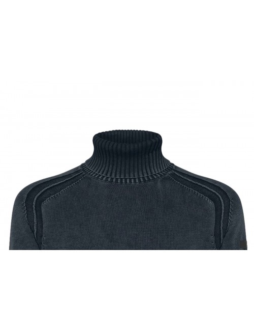 RRD jersey algodón cuello alto azul | RRD