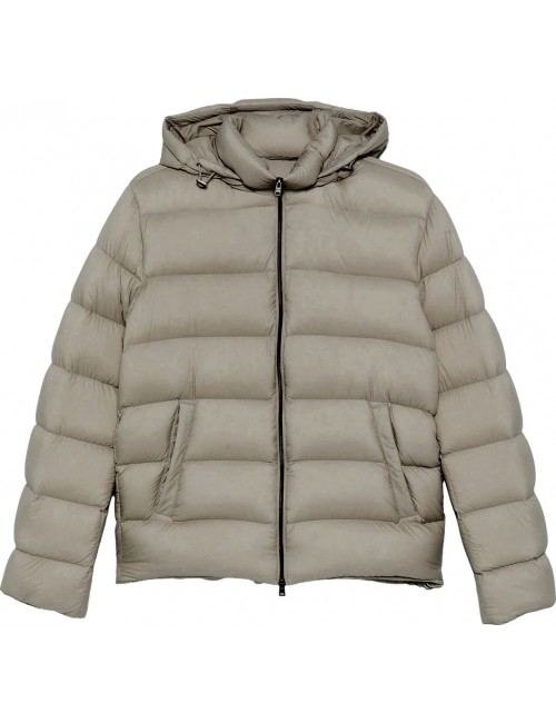 Herno plumas ligero Matt beige | Almirante Seis Madrid oficial