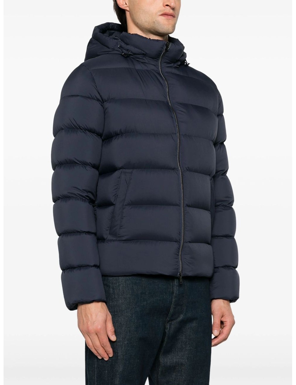 Herno plumas ligero Matt azul marino | Almirante Seis