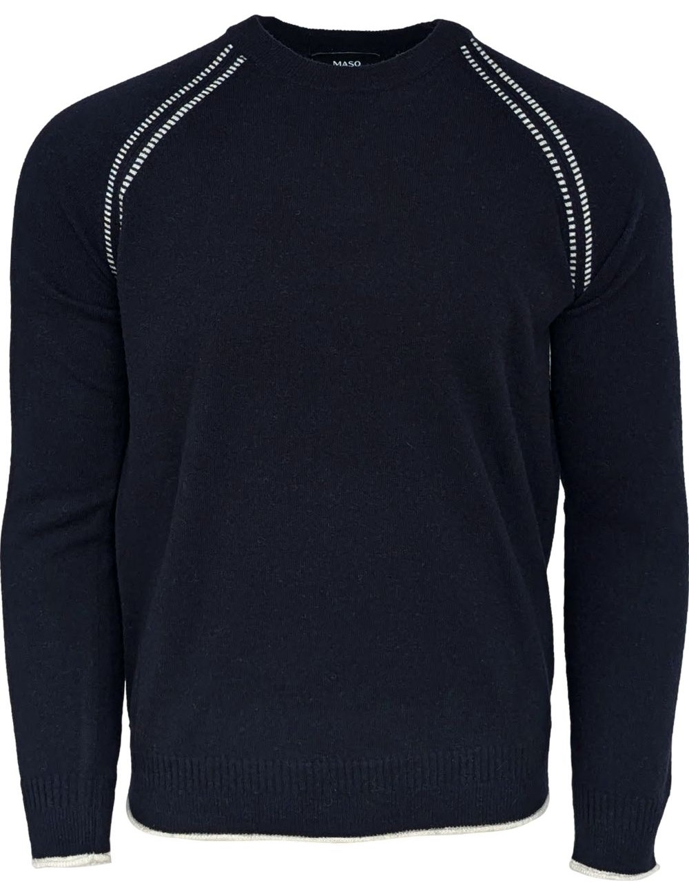 MASQ jersey  azul marino cuello redondo | Ego Madrid