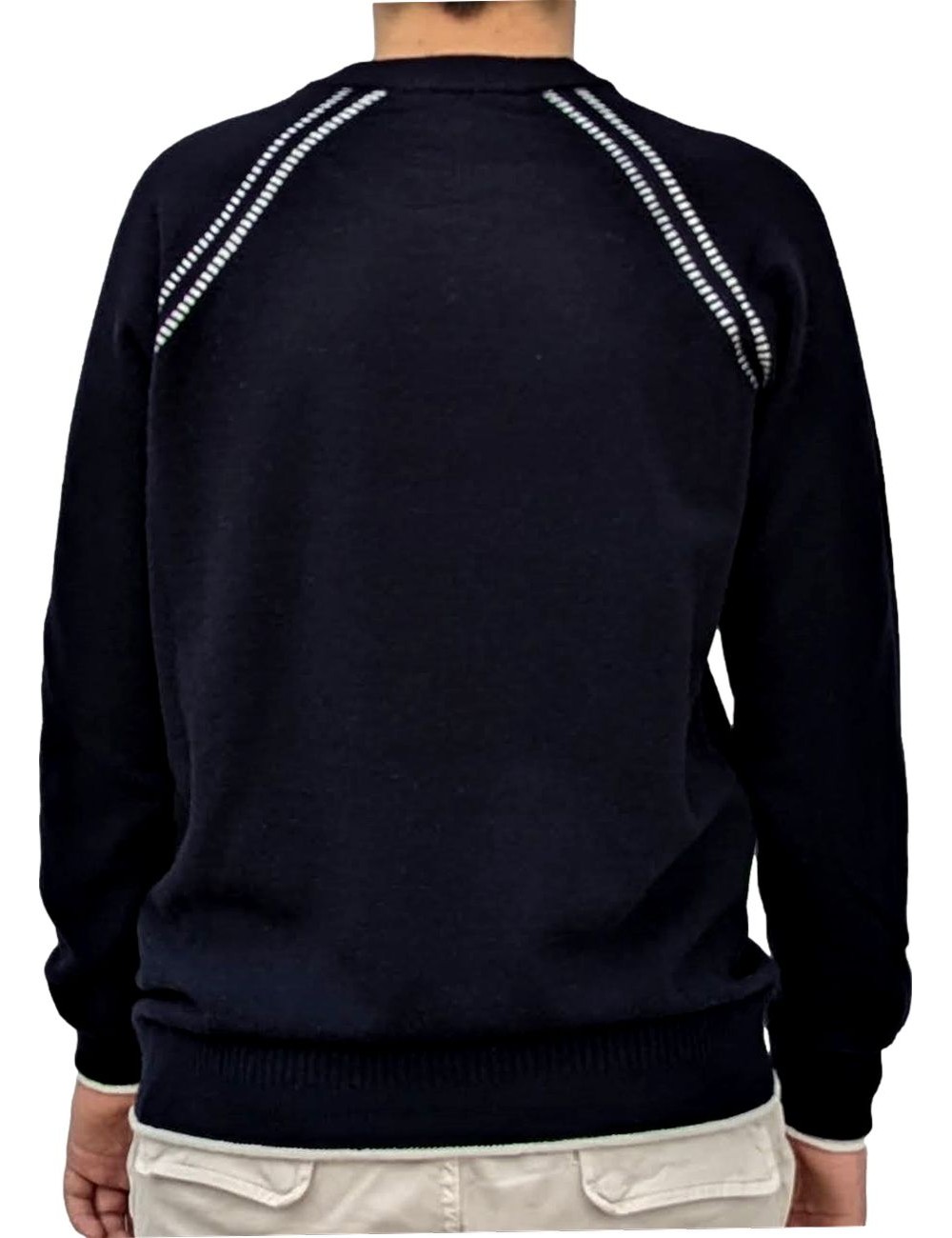MASQ jersey  azul marino cuello redondo | Ego Madrid
