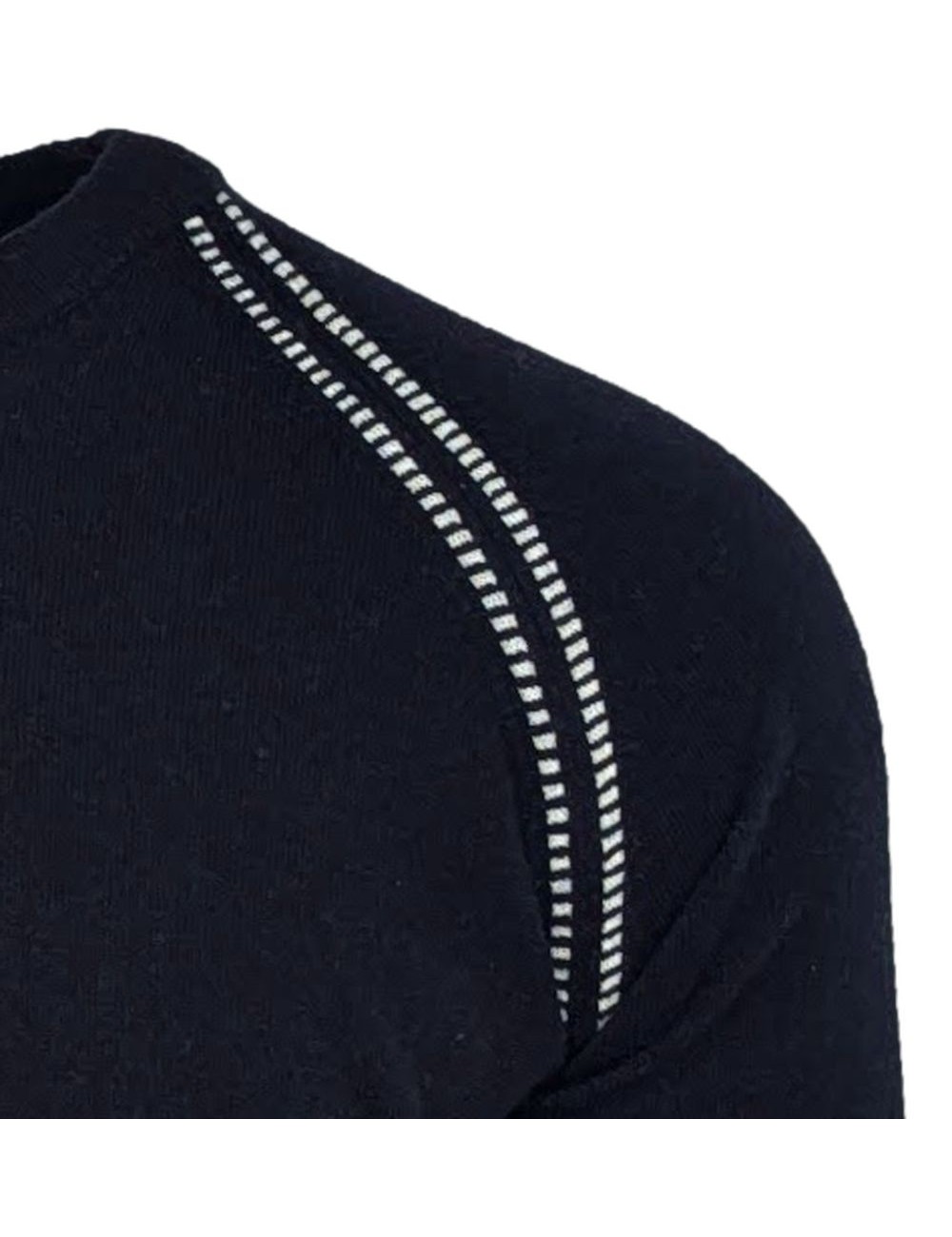 MASQ jersey  azul marino cuello redondo | Ego Madrid