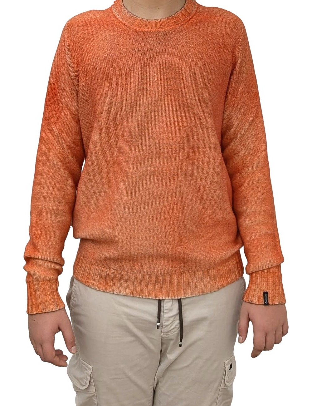 AROVESCIO jersey reversible Brushed Color marron y naranja | Ego
