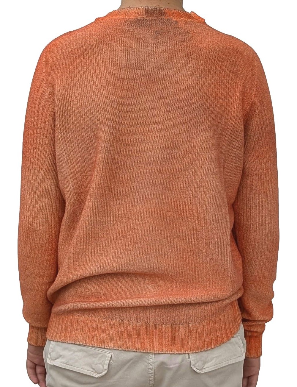 AROVESCIO jersey reversible Brushed Color marron y naranja | Ego