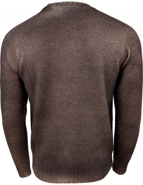 AROVESCIO jersey reversible Brushed Color marron y naranja | Ego