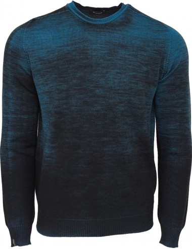 AROVESCIO jersey reversible Hand Brushed Colour azul | Ego Madrid
