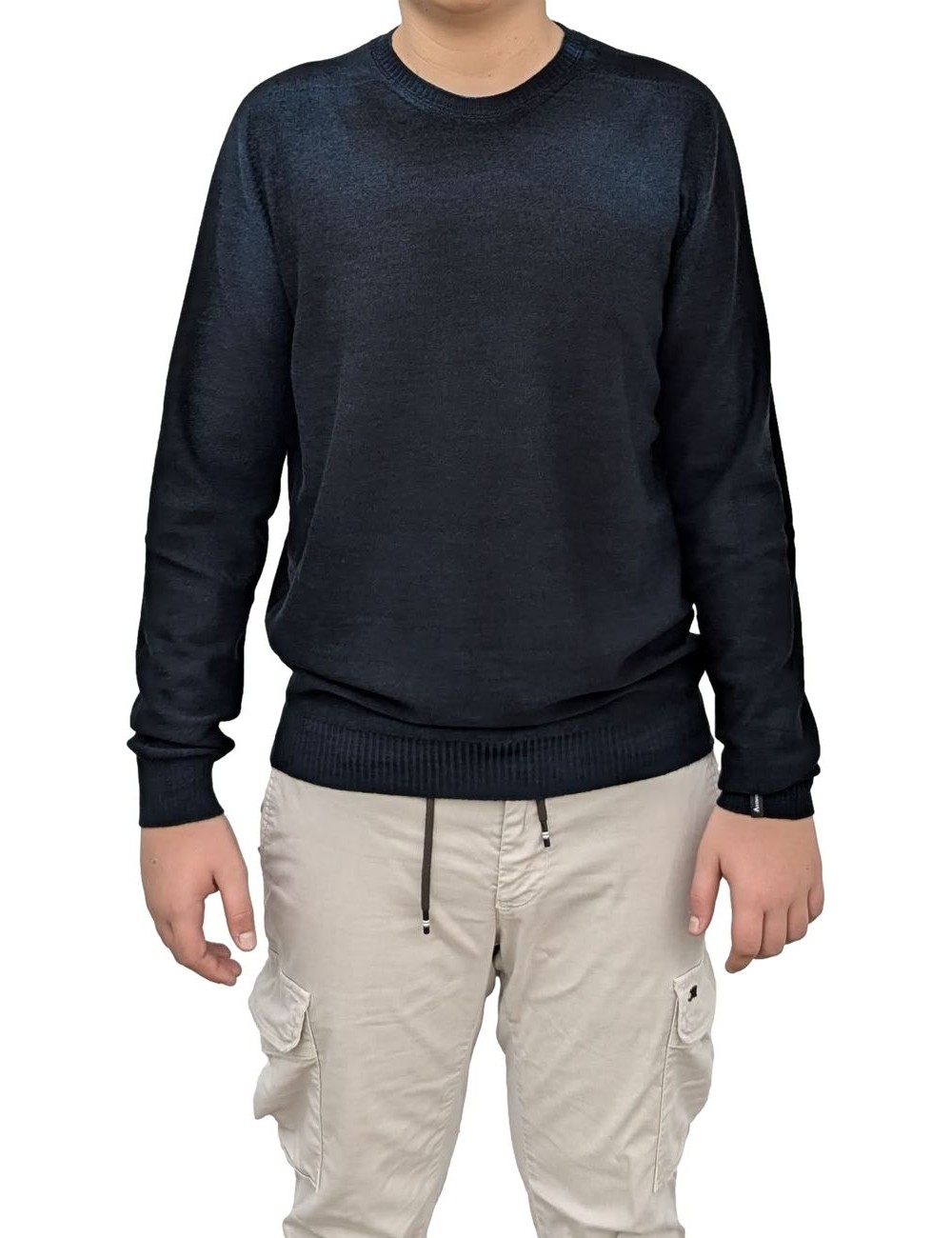 AROVESCIO jersey reversible Hand Brushed Colour azul | Ego Madrid